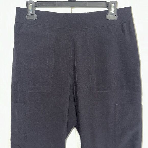 SKETCHERS MP BLACK PULL-ON INTERIOR DRAWSTRING SCRUB BOTTOM CARGO PANTS - Picture 3 of 13